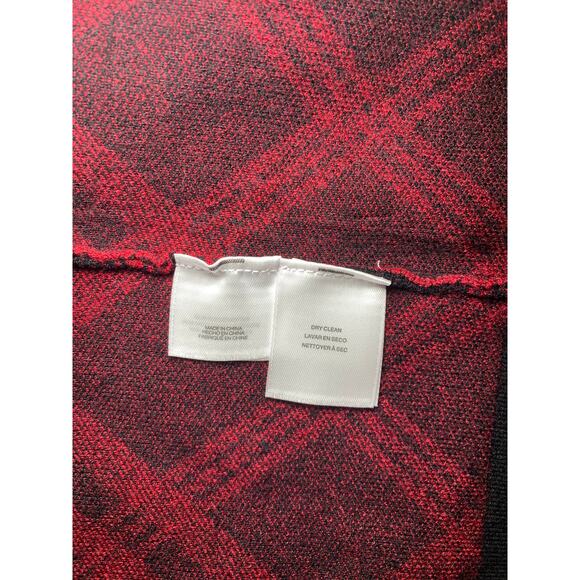 Anne Klein - NWT - Red and Black Zip up Womens Sweater - Picture 6 of 7